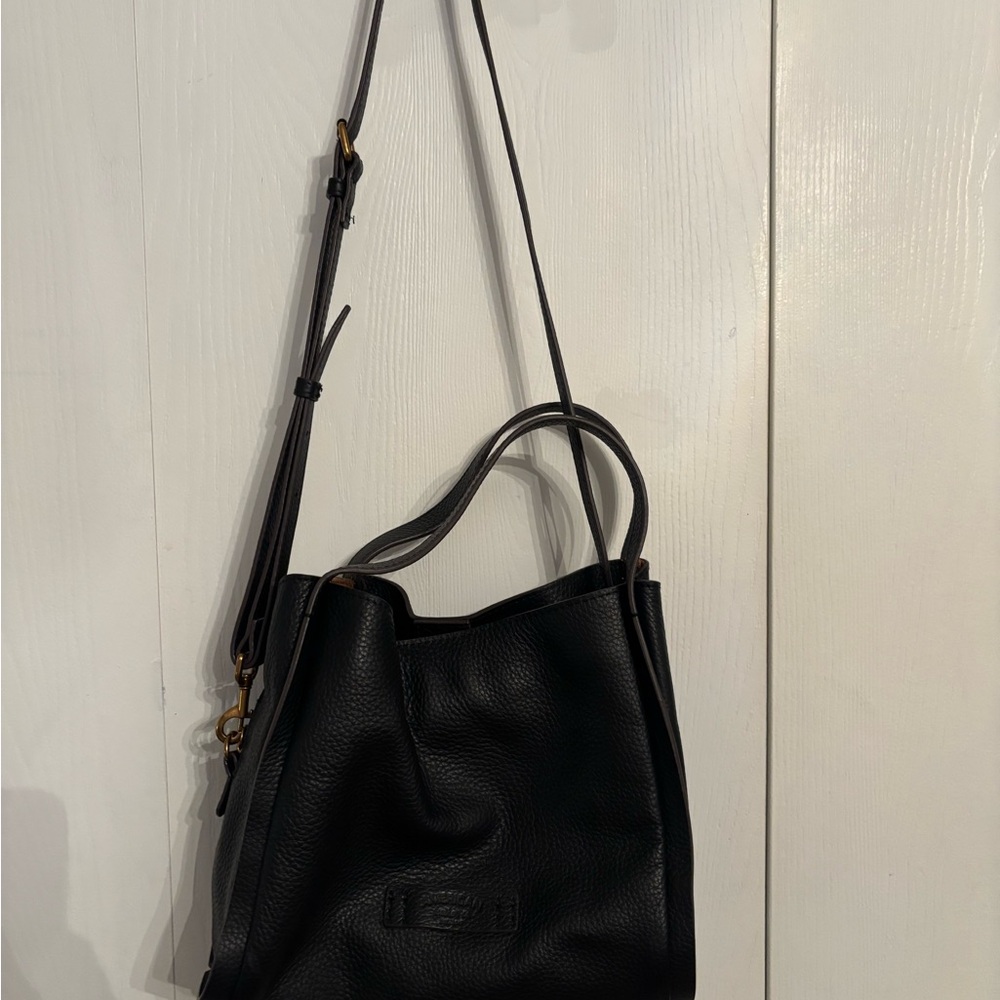 American Leather Co. Triple Entry Leather Auburn Crossbody